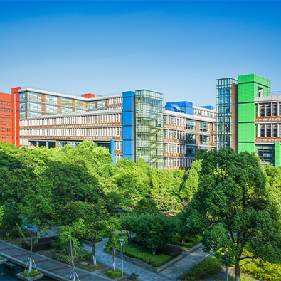 Aerial view of medical school campus