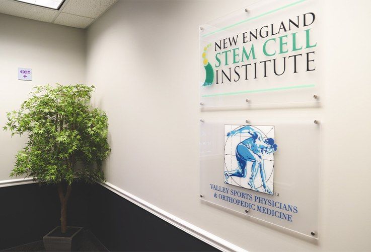 New England Stem Cell Institute and Valley Sports Physicians & Orthopedice Medicine logos