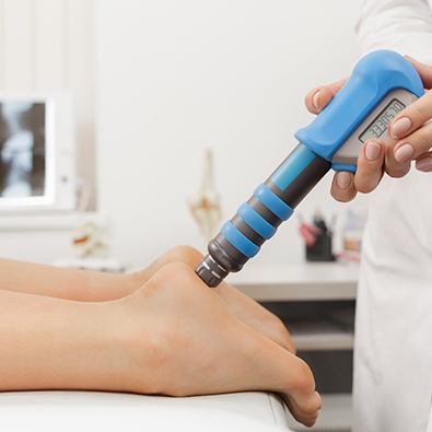 extracorporeal shock wave therapy used for plantar fasciitis 